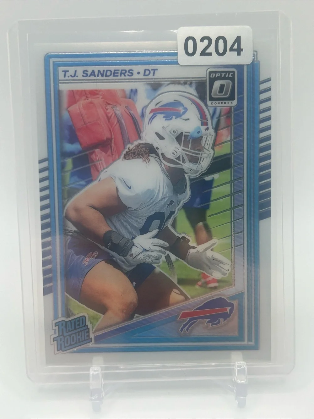 T.J. Sanders Buffalo Bills Rated Rookie Football Card 🏈
